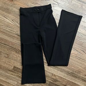 Black Zara wide leg dress pants high rise
